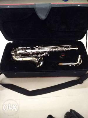 Black And Silver Clarinet In Case