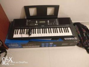 Black Yamaha Electronic Keyboard With Box