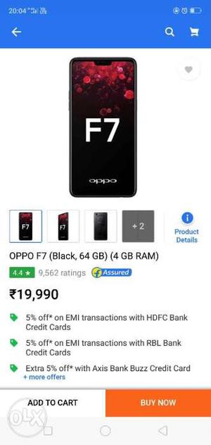 Brand New Oppo F7 black Color 64gb Bargainers Please Excuse
