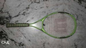 Green And Black Tennis Racket