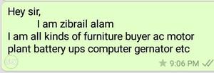 I am all kinds of furniture buyer ac motor plant
