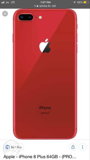 Iphone 8plus 64gb RED EDITION only 1MONTH OLD IN