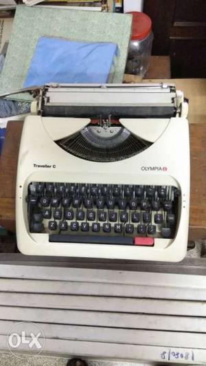 Olympia portable typewriter in good condition.