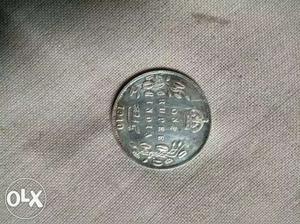 One rupee coin of king emperor Edward 7th