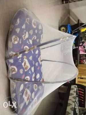 Bed with mosquito net for new born baby (0-5)