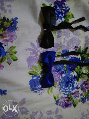 Blue and black bow tie only Rs 150