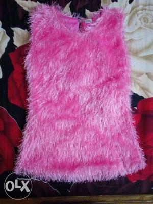 Cute furry pink top age 