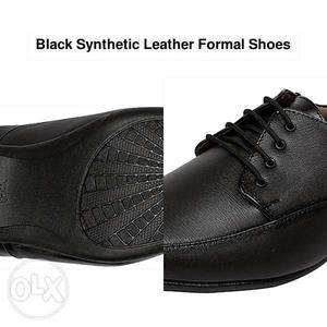 New Black Synthetic Leather Formal Shoes