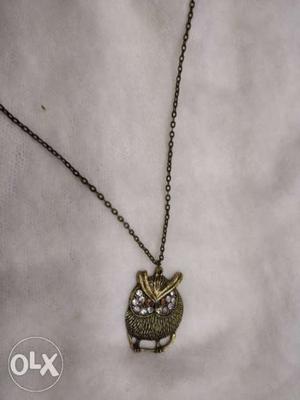 Owl antique necklace