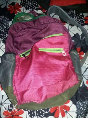 Pink And Green Nike Backpack