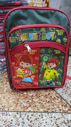 Red And Green Disney Cars Backpack