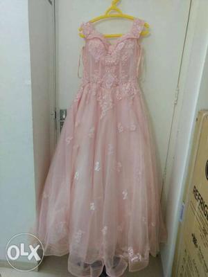 Women's Pink Sleeveless Dress