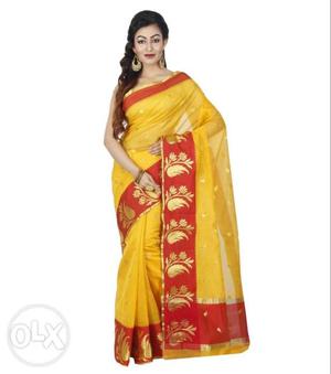 Women's Yellow And Red Traditional Dress