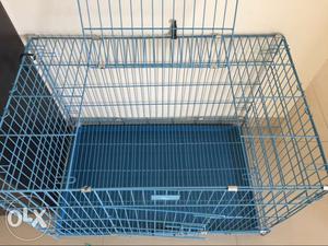 Dog cage 36iches just used once as new with tray