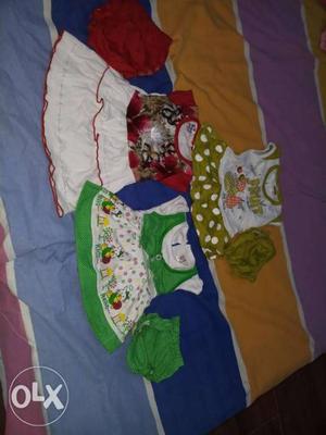 3 to 6 month old baby frock full cotton fresh