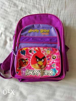 BRAND NEW - MRP  - school bag - angry birds theme