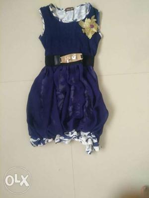 Navy blue dress for girls