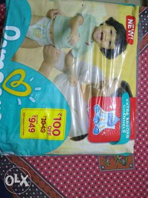 Pampers Diapers L size 68 units brand new pack