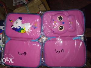 Pink And Purple Hello Kitty Leather Bags