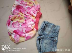 Rs 50 each shorts for 6-7 years old girls used