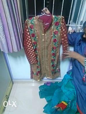 Sherwani with pyjama for  yr child small