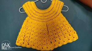 Women's Yellow Knitted Top