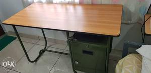Table - wood and steel - good quality - only 2