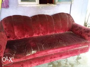 Velvet sofa bought 7 years ago...no damages