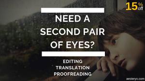 Proofreading and translation by experts