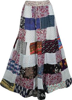 Indiatrendzs Printed Women A-line Multicolor Skirt