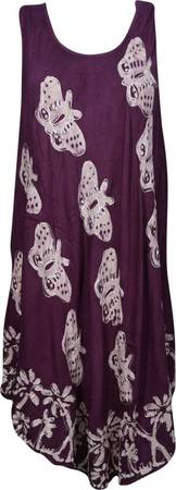 Indiatrendzs Women A-line Purple Dress