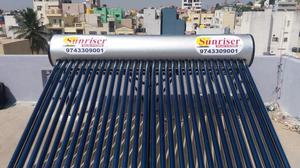 solar water heater system with Hot solution from sunriser