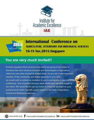 International Conference On agriculture at singapore