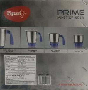 Mixer Grinder Pigeon Prime 600w 2Yr Warranty Brand New Unbo
