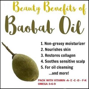Baobab oil usage