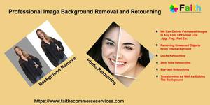 Professional image background removal and retouching