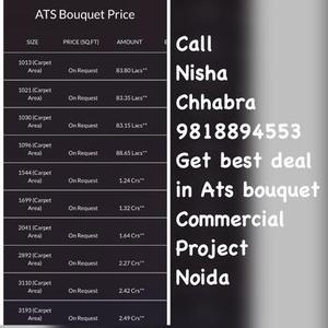 Nisha9818894553 Ats bouquet price sector 132 commercial proj