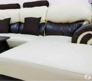 Very high quality L shaped leatherette sofa