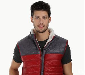 Color-Block Quilted Jacket with Sherpa Lining New Delhi