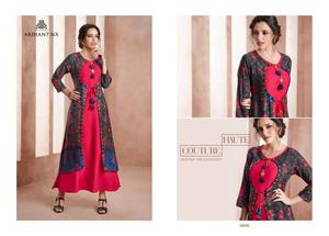 rihant nx bliss kurtis wholesale catalog FABRIC RAYON WORK