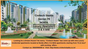 Civitech Stadia Sector79 Noida Contact 9560090049