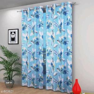 Elegant Polysted Printed Door Curtain