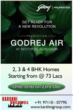 GODREJ AIR BreatheEasy at Sector 85 Gurgaon