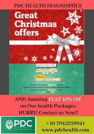 PDC Health Diagnostics | christmas Offer | Amazing FLAT 10%