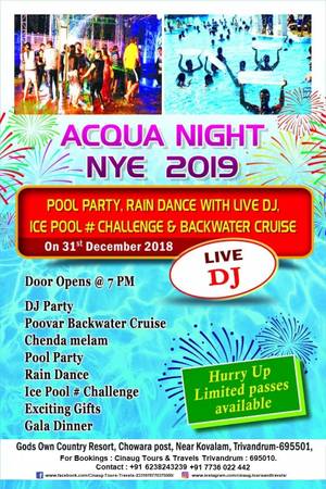 THE ACQUA NIGHT NYE  New Year Party Happening at Gods
