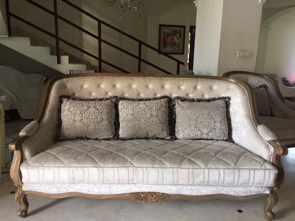 French custom made sofa set 3+1+1 plus chaise