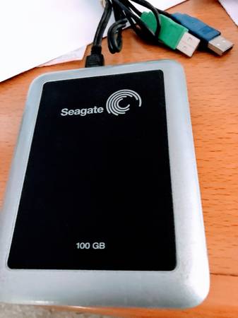 Seagate 100 GB External Hard Drive