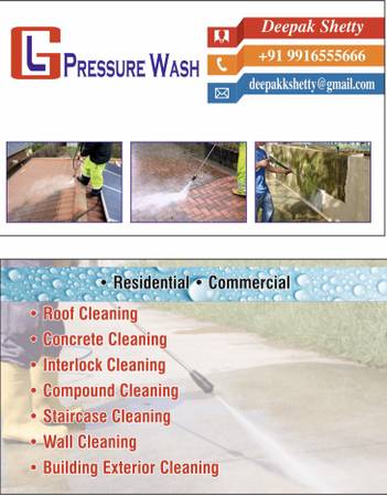 Pressure washing available