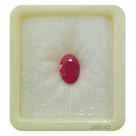 Lab Certified Ruby StoneFine 4+ 2.4ct