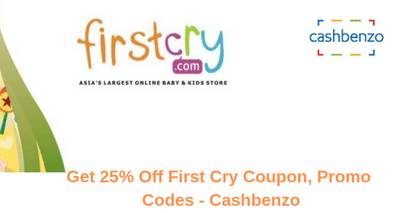 Get 25% Off First Cry Coupon, Promo Codes - Cashbenzo